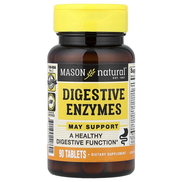 Mason Natural Digestive Enzymes, 90 Tablets
