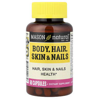 Mason Natural, Тело, волосы, кожа и ногти, 60 капсул