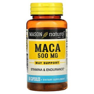 Mason Natural, 瑪卡，500 毫克，60 粒膠囊