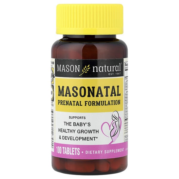 Mason Natural Masonatal Prenatal Formulation, 100 Tablets