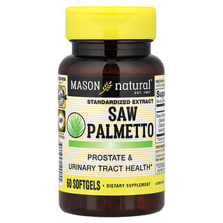 Mason Natural, сереноя, стандартизированный экстракт, 60 капсул (160 мг в 1 капсуле)