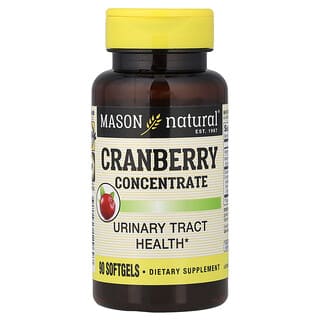 Mason Natural, Клюквенный концентрат, 90 мягких таблеток