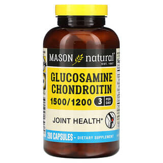 Mason Natural, Glucosamina y condroitina, 280 cápsulas