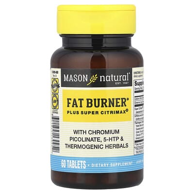 Mason Natural, Fat Burner Plus Super Citrimax®, 60 Tablets