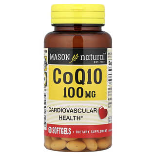 Mason Natural, Co Q10, 100 mg, 60 Cápsulas Softgel