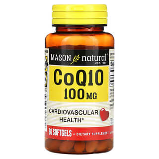 Mason Natural, Co Q10, 100 mg, 60 cápsulas blandas