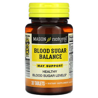 Mason Natural‏, Blood Sugar Balance‏, 30 טבליות