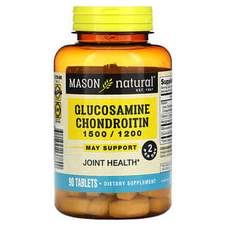 Mason Natural, Глюкозамин хондроитин, 90 таблеток