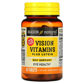 Mason Natural, Витамины для зрения с лютеином, 60 таблеток