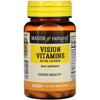 Mason Natural, 維生素 + 葉黃素視力保護片，60 片裝