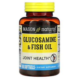 Mason Natural, Glucosamina y aceite de pescado`` 90 cápsulas blandas
