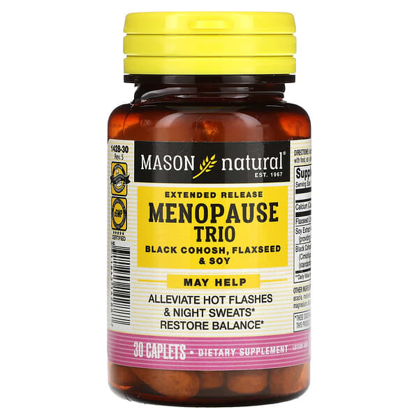 Mason Natural, Extended Release Menopause Relief Trio, Black Cohosh
