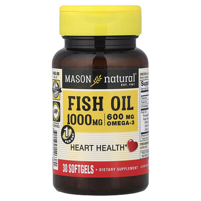 Mason Natural, Fish Oil, 1,000 mg, 30 Softgels
