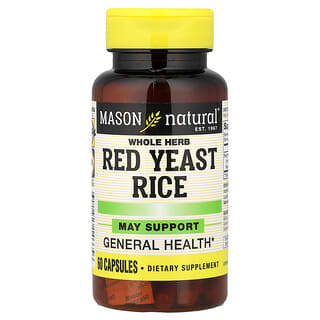 Mason Natural, Красный рис с дрожжами, цельные травы, 60 капсул