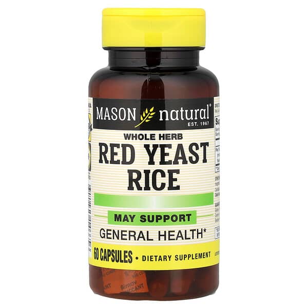 Mason Natural, 全草紅麴米，60 粒