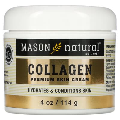 Norland Mason Natural, Collagen Premium Skin Cream, Pear, 4 oz (114 g) supplement Uganda UGX 57669