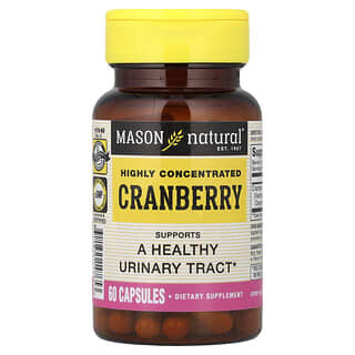 Mason Natural, 고농축 크랜베리, 캡슐 60정(캡슐 1정당 450mg)