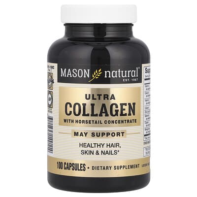 Mason Natural, Ultra Collagen, Enriched with Horsetail Concentrate, 100 Capsules