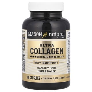 Mason Natural, Ultra Collagen com Concentrado de Cavalinha, 100 Cápsulas