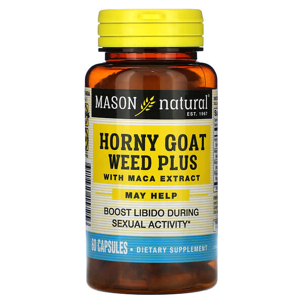 Mason Natural, 淫羊藿Plus, 含Maca提取物, 60 粒膠囊