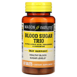 Mason Natural, Blood SugarTrio, 60 таблеток