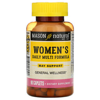 Mason Natural, 女性每日多面營養素，90 片囊片