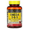 Omega 3-6-9, Fisch-, Lein- und Borretschöl, 60 Weichkapseln