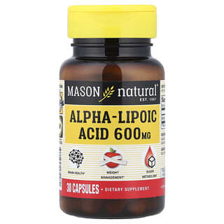 Mason Natural, Alpha-Lipoic Acid, 600 mg, 30 Capsules