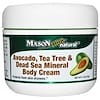 Avocado, Tea Tree & Dead Sea Mineral Body Cream, 2 oz (57 g)