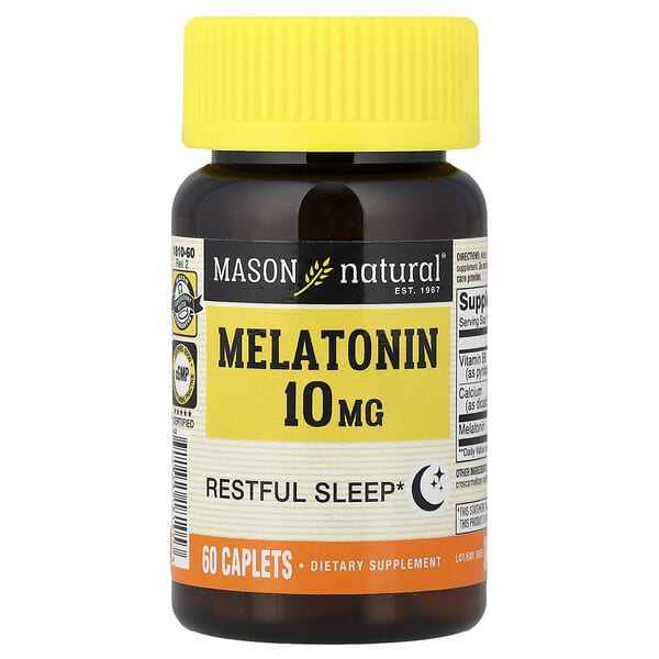 Melatonin, 10 mg, 60 Caplets