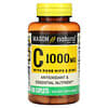 Vitamine C, cynorrhodon et zinc, 1000 mg, 100 capsules