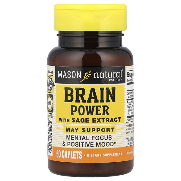 Brain Power with Sage Extract, 60 Caplets