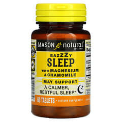 Mason Natural, Eazzzy Sleep with Magnesium & Chamomile, 60 Tablets