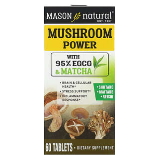 Mason Natural, Mushroom Power（マッシュルームパワー）、タブレット60粒