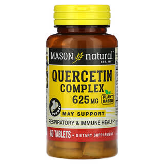 Mason Natural, Complexo de quercetina, 625 mg, 60 comprimidos