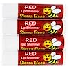 Tinted Lip Shimmer Balms, Red, 4 Pack, .15 oz (4.25 g) Each