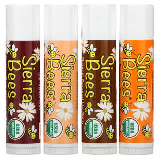 Sierra Bees, オーガニック リップクリーム バラエティーパック、4個パック、各4.25g（15オンス）