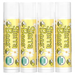 Sierra Bees, Organic Lip Balms, Creme Brulee, 4 Pack, 0.15 oz (4.25 g) Each