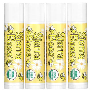 Sierra Bees, Organic Lip Balms, Creme Brulee, 4 Pack, .15 oz (4.25 g) Each