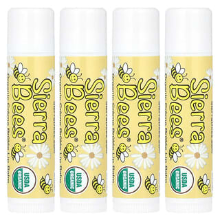 Sierra Bees, 유기농 립밤, 크림브륄레(바닐라), 4팩, 각 4.25g(0.15oz)