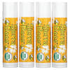 Organic Lip Balms, Honey, 4 Pack, 0.15 oz (4.25 g) Each