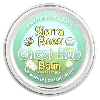 Sierra Bees, Brustbalsam, Eukalyptus & Pfefferminz, 17 g (0,6 oz.)