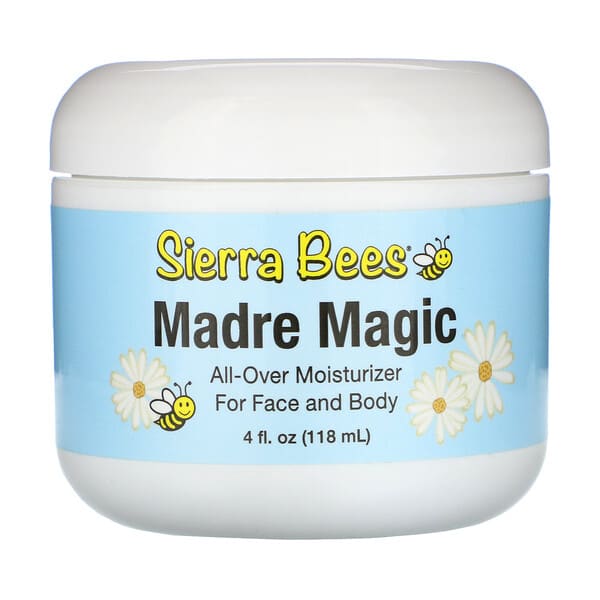 Sierra Bees, Madre Magic، غذاء ملكات النحل وبلسم العكبر متعدد الأغراض، 4 أونصة سائلة (118 مل)