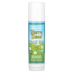 Sierra Bees, Chest Rub Balm Stick, Eucalyptus & Peppermint, 0.6 oz (17 g)