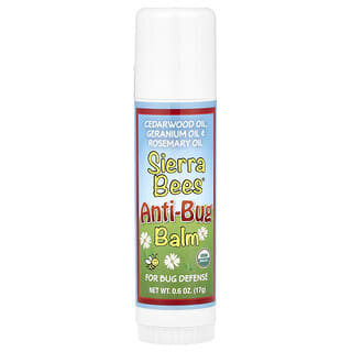 Sierra Bees, Stick de balsam anti-bug, lemn de cedru, muscata si ulei de rozmarin, 0,6 oz (17 g)