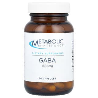 Metabolic Maintenance, GABA, 500 mg, 60 Capsules