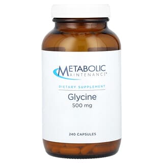 Metabolic Maintenance (ميتابوليكا مانتينانس)‏, جلايسين ، 500 ملجم ، 240 كبسولة