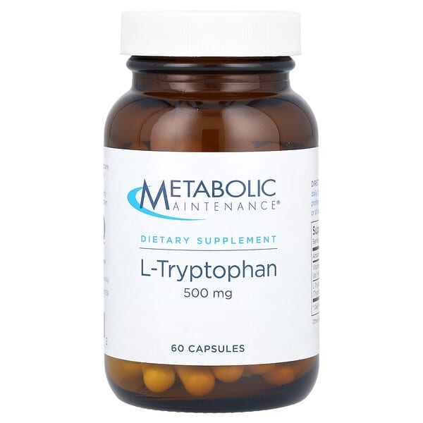 L-Tryptophan, 500 mg, 60 Capsules