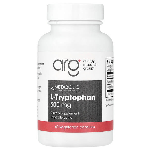 Metabolic Maintenance, l-트립토판, 500mg, 캡슐 60정