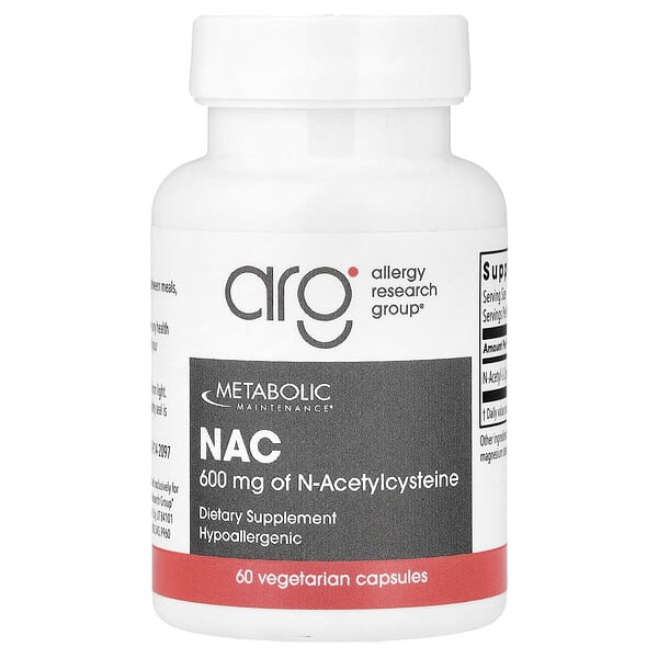 Metabolic Maintenance, NAC, 600mg, 베지 캡슐 60정